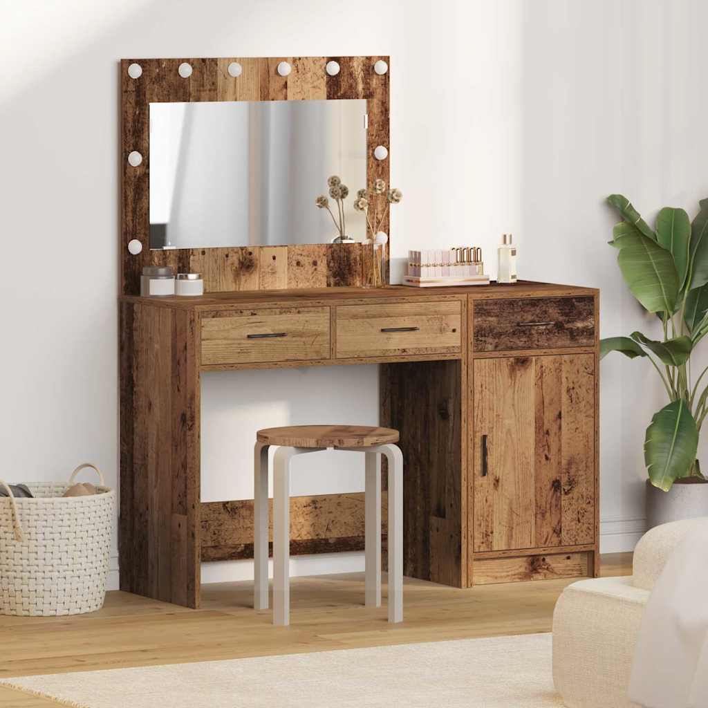 Plafondtafel met spiegellichten 2 pcs Bruin Bewerkt hout is nu te koop bij PeponiXL, paradijselijk wonen!
