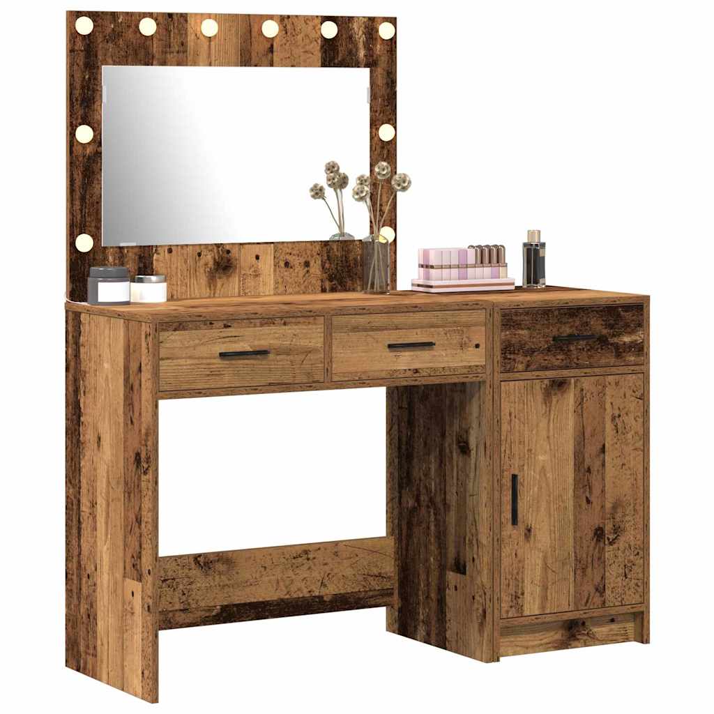 Plafondtafel met spiegellichten 2 pcs Bruin Bewerkt hout is nu te koop bij PeponiXL, paradijselijk wonen!