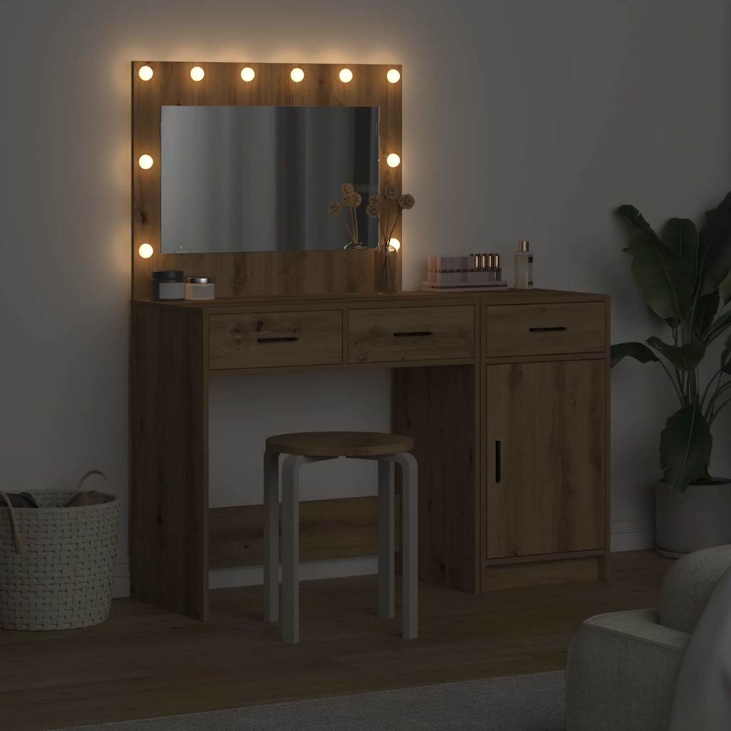 Plafondtafel met spiegellichten 2 pcs Bruin Bewerkt hout is nu te koop bij PeponiXL, paradijselijk wonen!