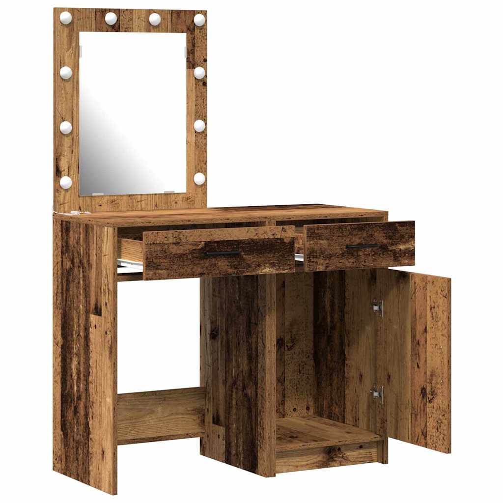 Plafondtafel met lade 2 pcs Bruin 50 x 41 x 135 cm Bewerkt hout is nu te koop bij PeponiXL, paradijselijk wonen!