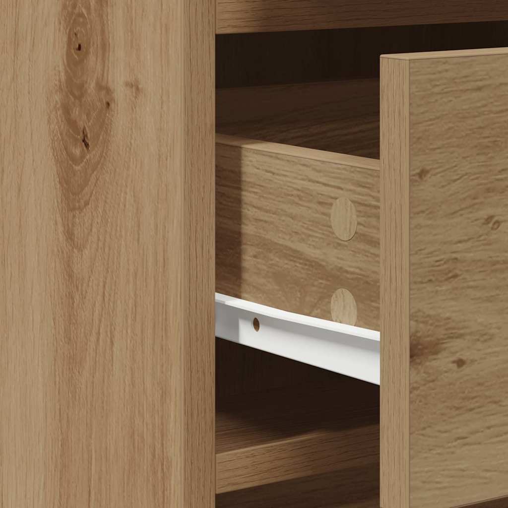 Plafondtafel met lade 2 pcs Bruin 50 x 41 x 135 cm Bewerkt hout is nu te koop bij PeponiXL, paradijselijk wonen!