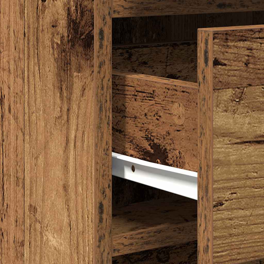 Plafondtafel met spiegellichten 3 pcs Bruin Bewerkt hout is nu te koop bij PeponiXL, paradijselijk wonen!