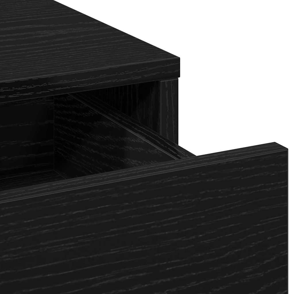 Plafondtafel met spiegellichten 2 pcs Zwart Bewerkt hout is nu te koop bij PeponiXL, paradijselijk wonen!