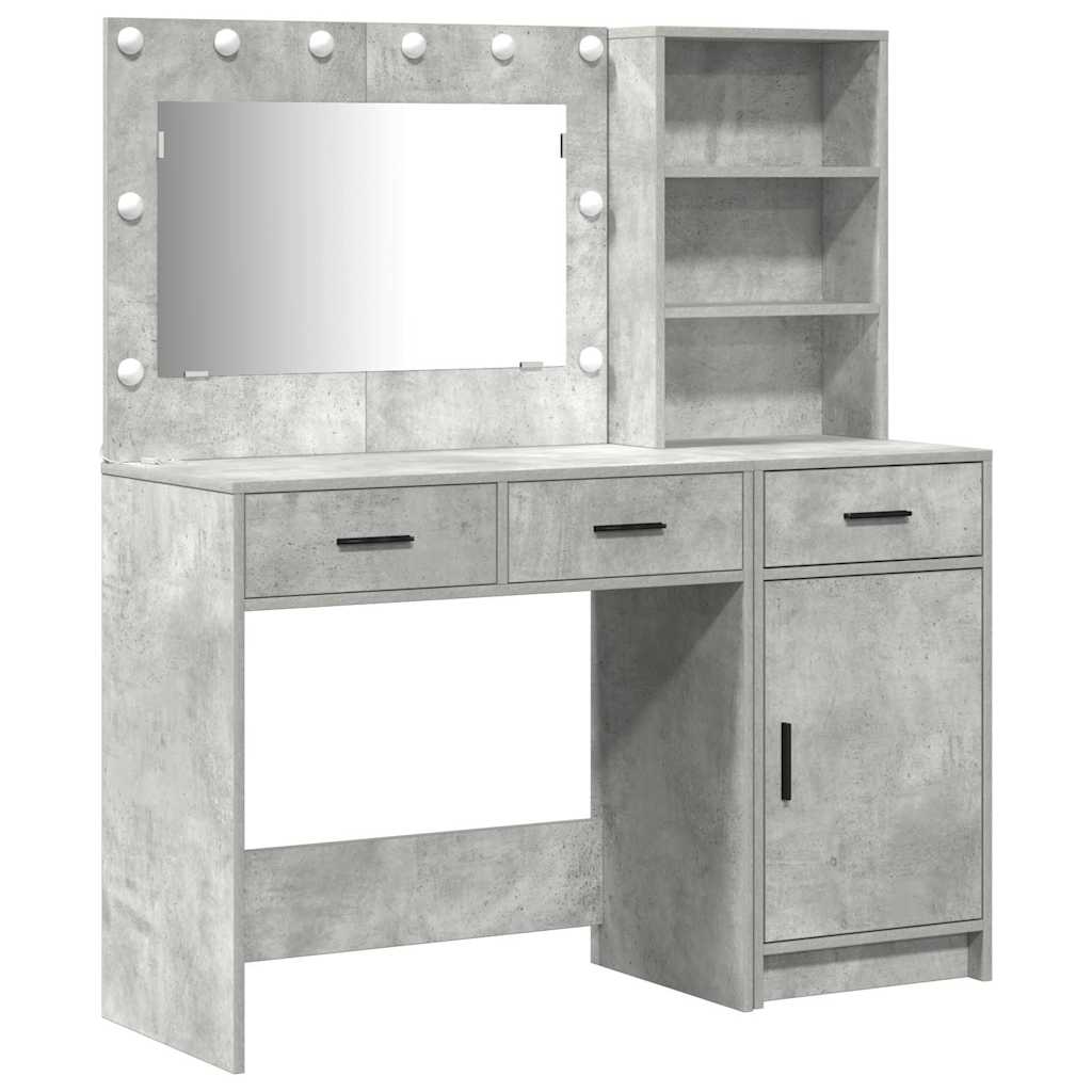 Plafondtafel met spiegellichten 2 pcs Grijs Bewerkt hout is nu te koop bij PeponiXL, paradijselijk wonen!
