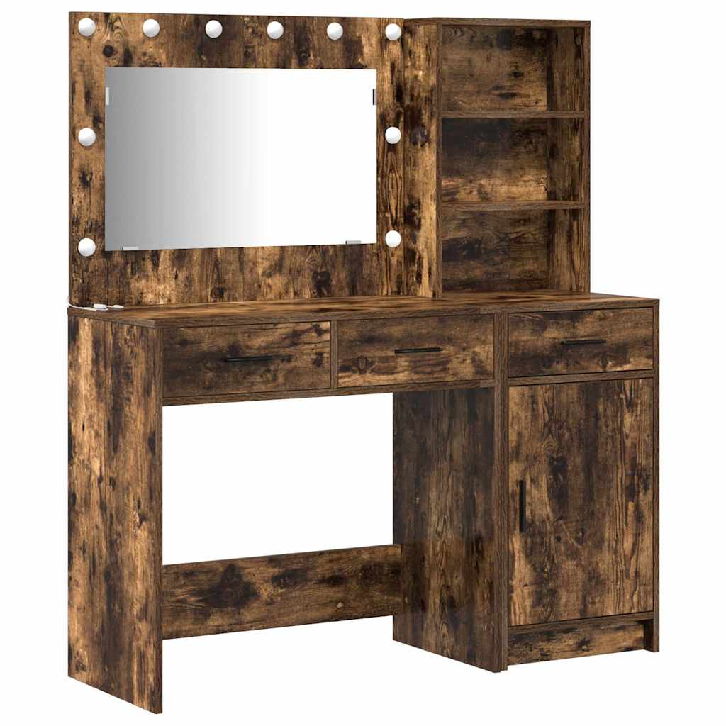 Plafondtafel met spiegellichten 2 pcs Bruin Bewerkt hout is nu te koop bij PeponiXL, paradijselijk wonen!