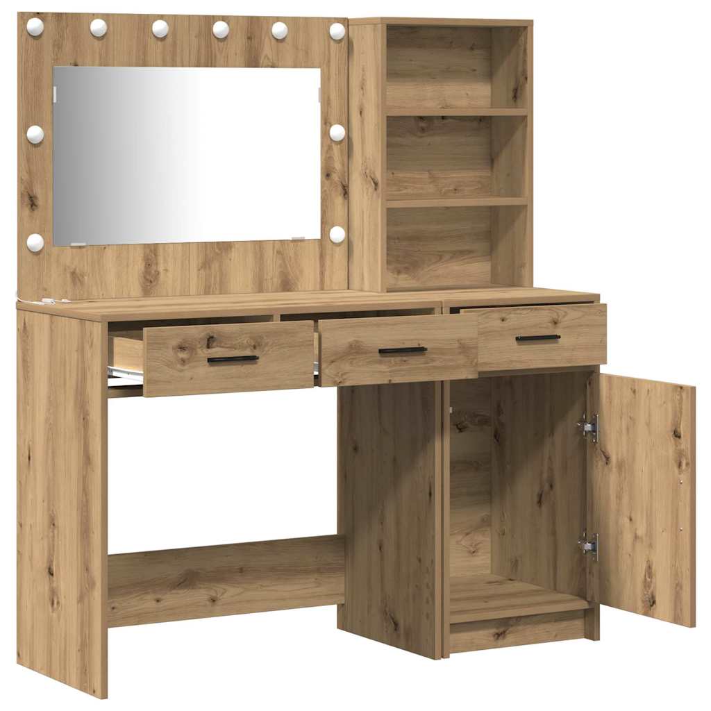 Plafondtafel met spiegellichten 2 pcs Bruin Bewerkt hout is nu te koop bij PeponiXL, paradijselijk wonen!