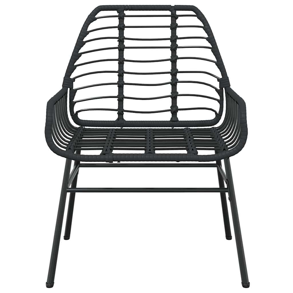 5-delige Tuinset poly rattan glas zwart is nu te koop bij PeponiXL, paradijselijk wonen!