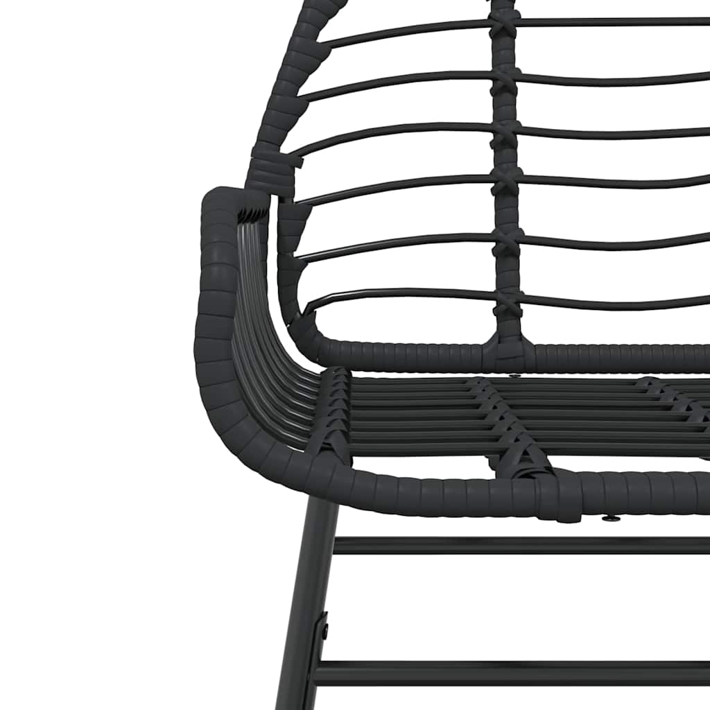 7-delige Tuinset poly rattan glas zwart is nu te koop bij PeponiXL, paradijselijk wonen!