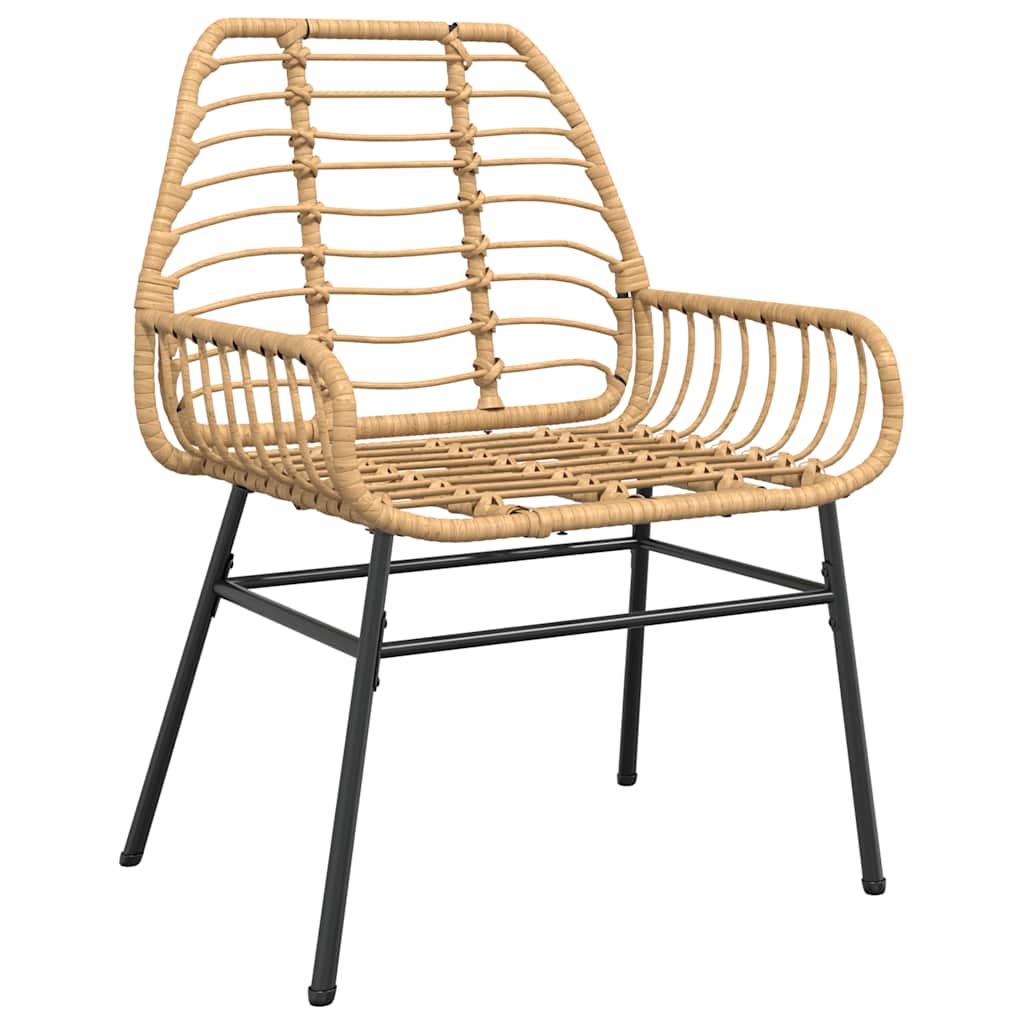 3-delige Tuinset poly rattan glas bruin is nu te koop bij PeponiXL, paradijselijk wonen!