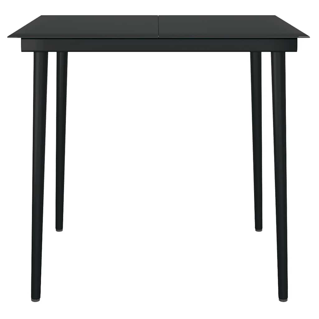 5-delige Tuinset met kussens poly rattan glas zwart is nu te koop bij PeponiXL, paradijselijk wonen!