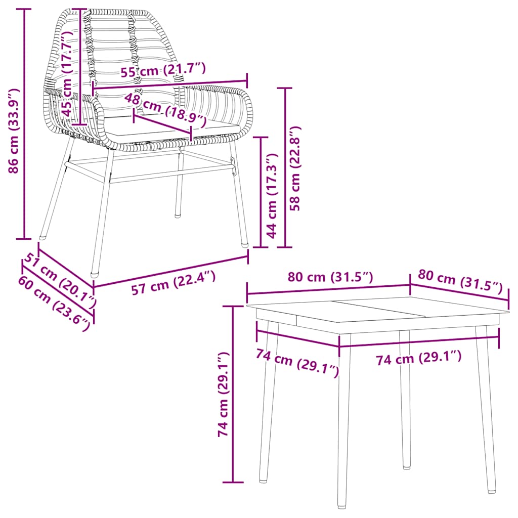5-delige Tuinset met kussens poly rattan glas zwart is nu te koop bij PeponiXL, paradijselijk wonen!