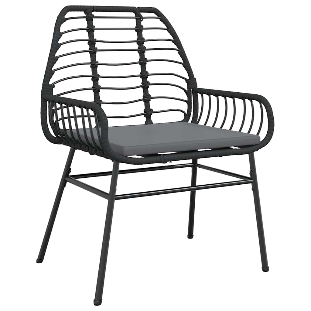 7-delige Tuinset met kussens poly rattan glas zwart is nu te koop bij PeponiXL, paradijselijk wonen!