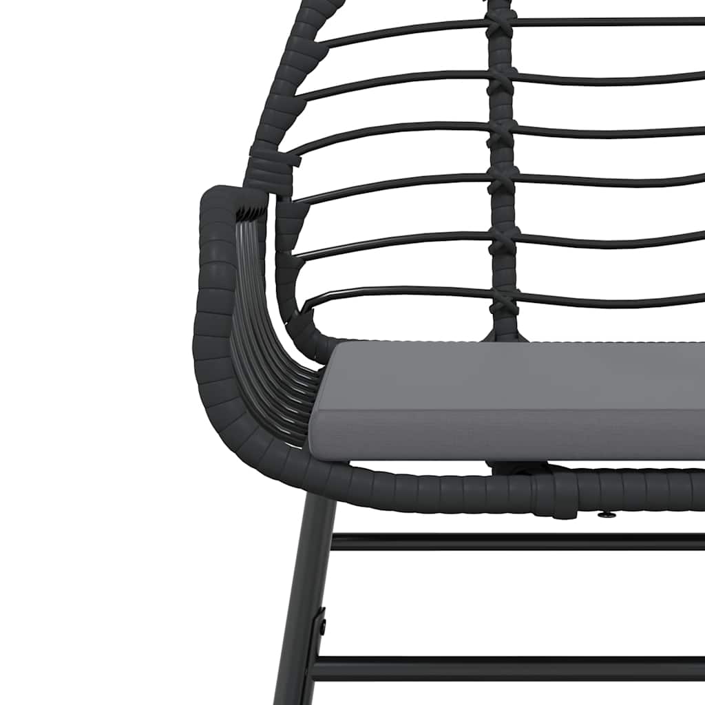 7-delige Tuinset met kussens poly rattan glas zwart is nu te koop bij PeponiXL, paradijselijk wonen!