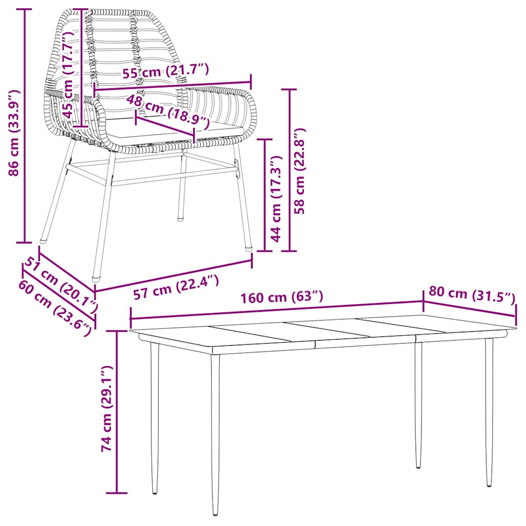 7-delige Tuinset met kussens poly rattan glas zwart is nu te koop bij PeponiXL, paradijselijk wonen!