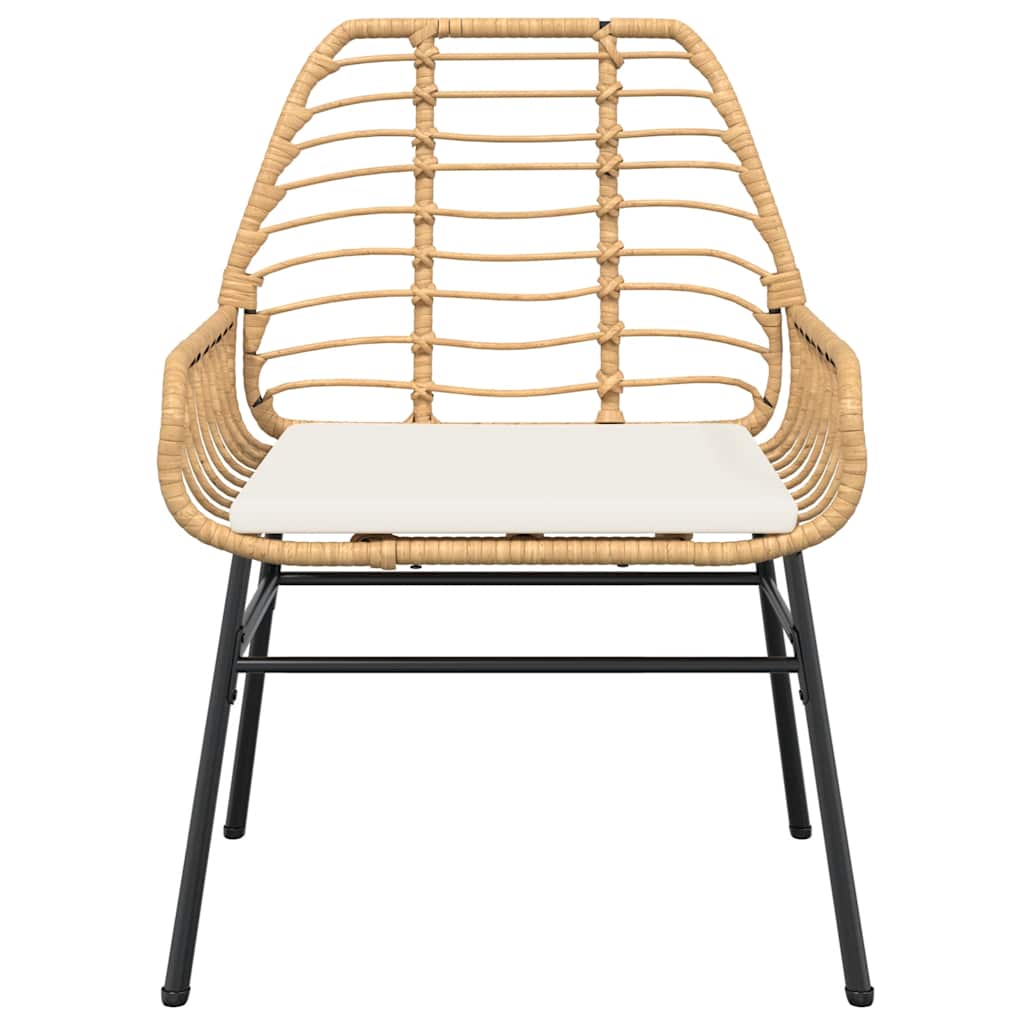 3-delige Tuinset met kussens poly rattan glas bruin is nu te koop bij PeponiXL, paradijselijk wonen!