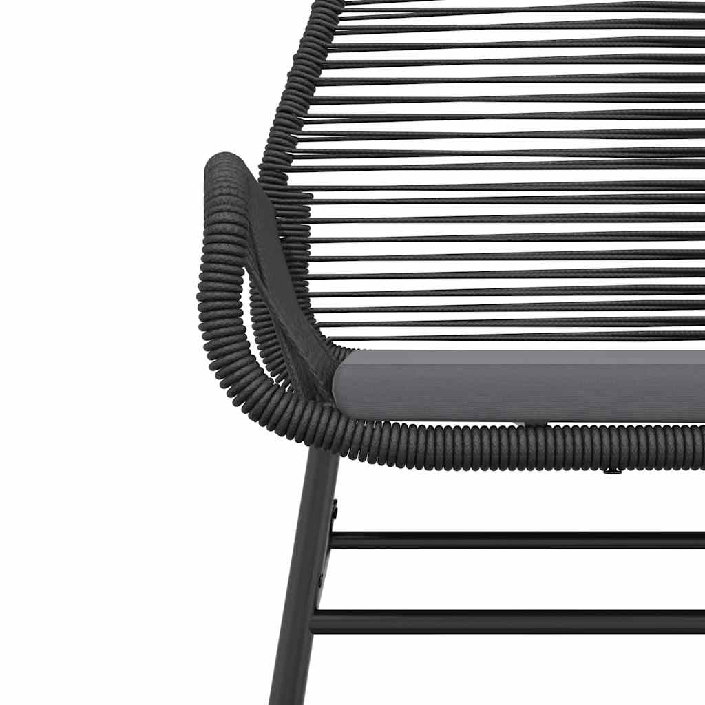 5-delige Tuinset met kussens poly rattan glas zwart is nu te koop bij PeponiXL, paradijselijk wonen!
