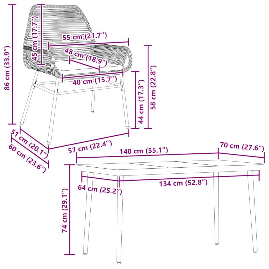 5-delige Tuinset met kussens poly rattan glas bruin is nu te koop bij PeponiXL, paradijselijk wonen!