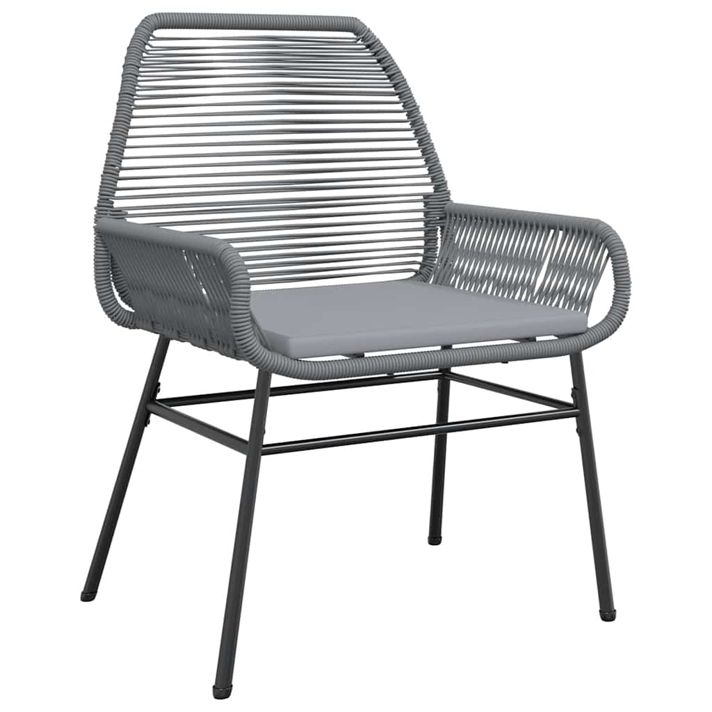 3-delige Tuinset met kussens poly rattan glas grijs is nu te koop bij PeponiXL, paradijselijk wonen!