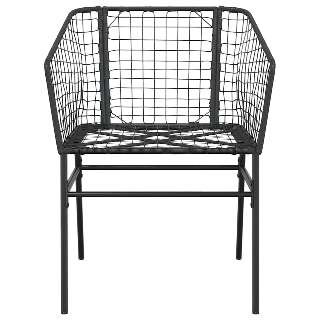 5-delige Tuinset poly rattan glas zwart is nu te koop bij PeponiXL, paradijselijk wonen!