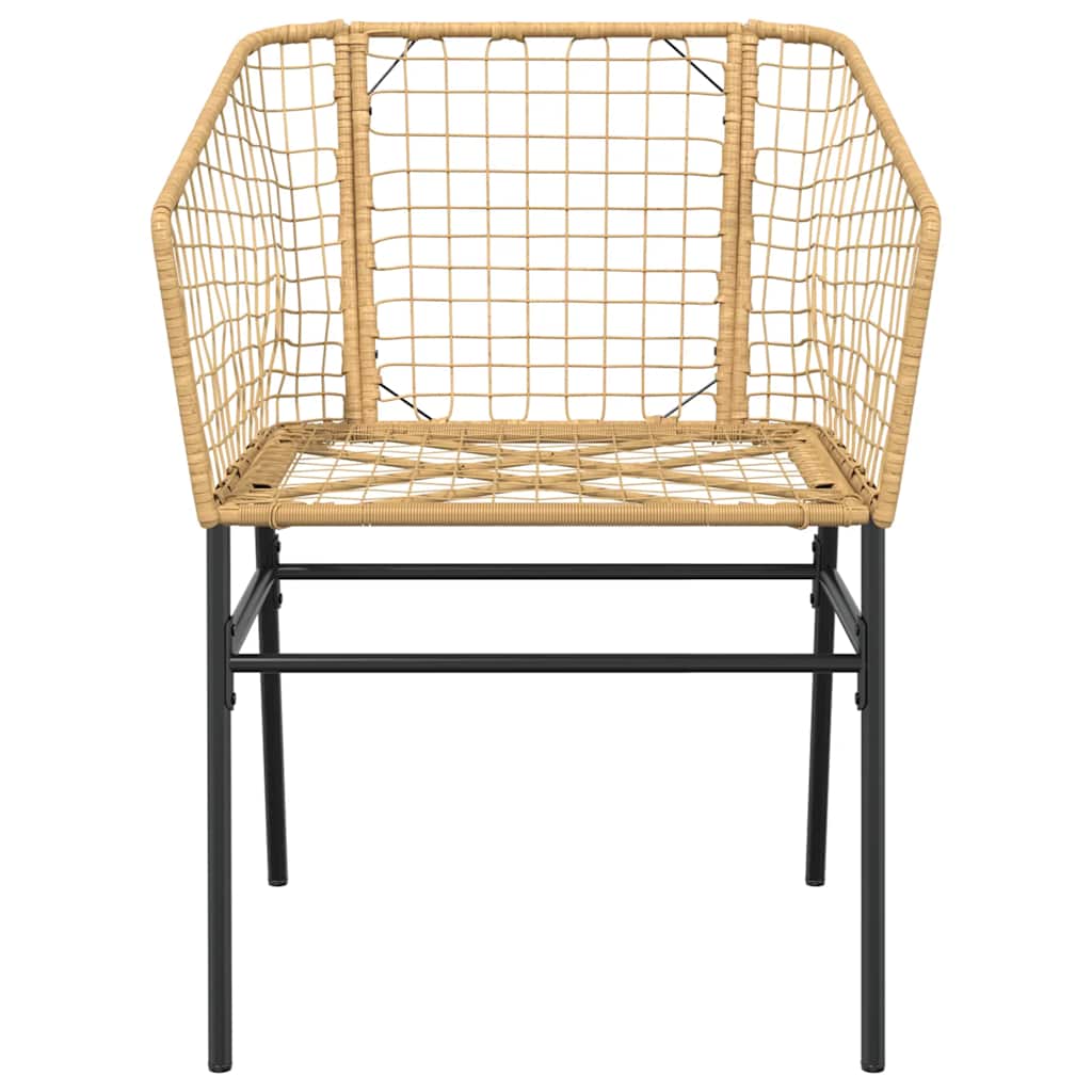 3-delige Tuinset poly rattan glas bruin is nu te koop bij PeponiXL, paradijselijk wonen!