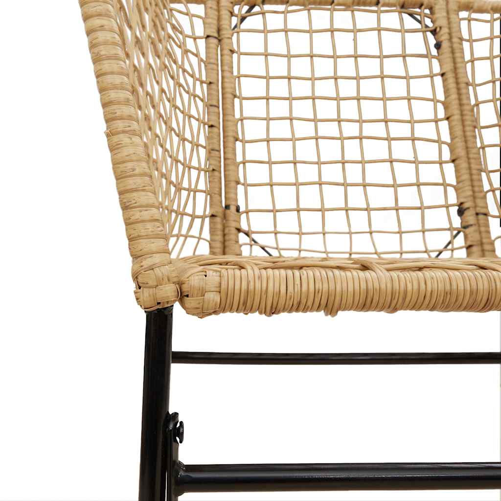 3-delige Tuinset poly rattan glas bruin is nu te koop bij PeponiXL, paradijselijk wonen!