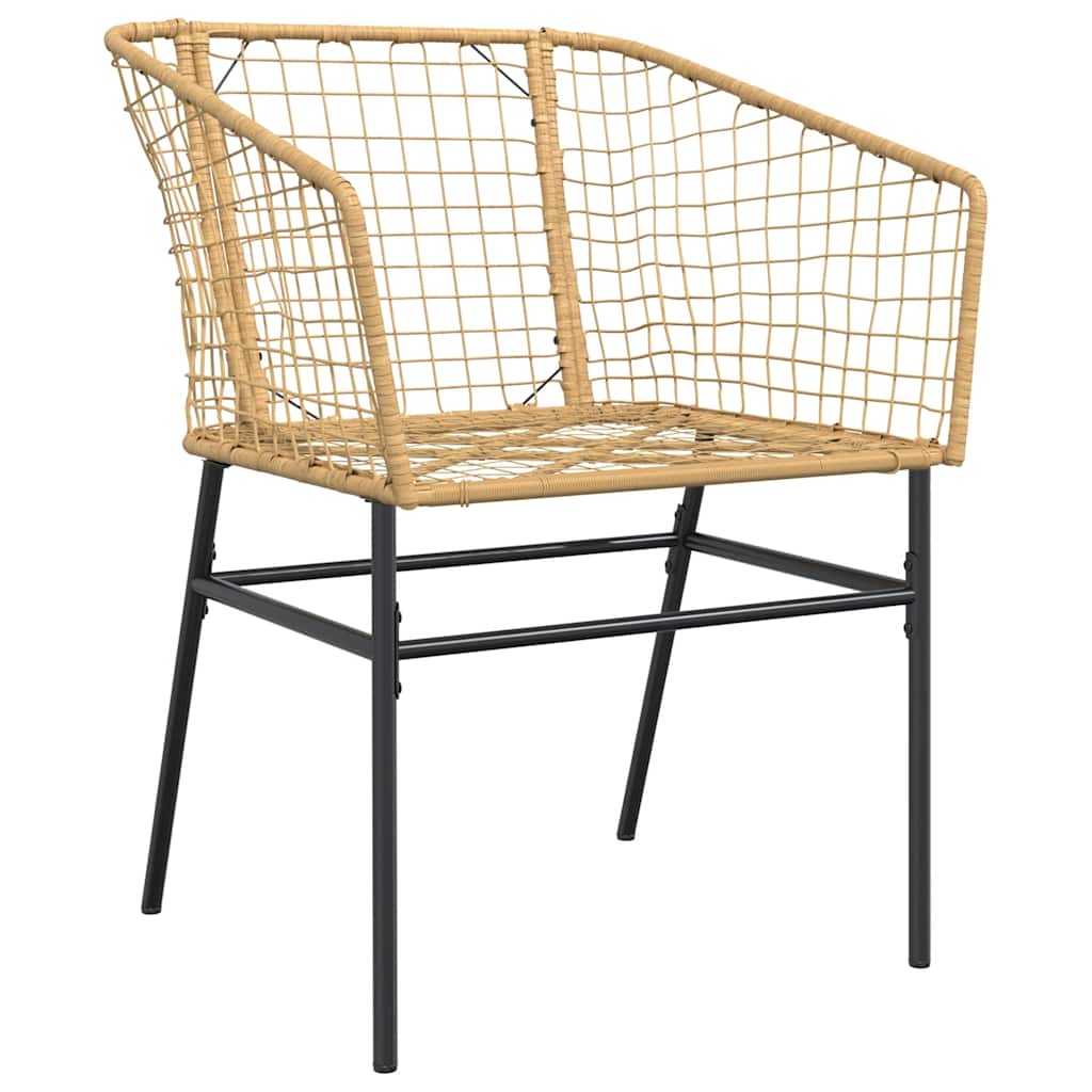 5-delige Tuinset poly rattan glas bruin is nu te koop bij PeponiXL, paradijselijk wonen!