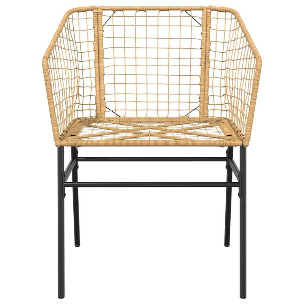 5-delige Tuinset poly rattan glas bruin is nu te koop bij PeponiXL, paradijselijk wonen!