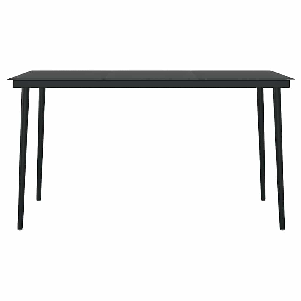 5-delige Tuinset met kussens poly rattan glas zwart is nu te koop bij PeponiXL, paradijselijk wonen!