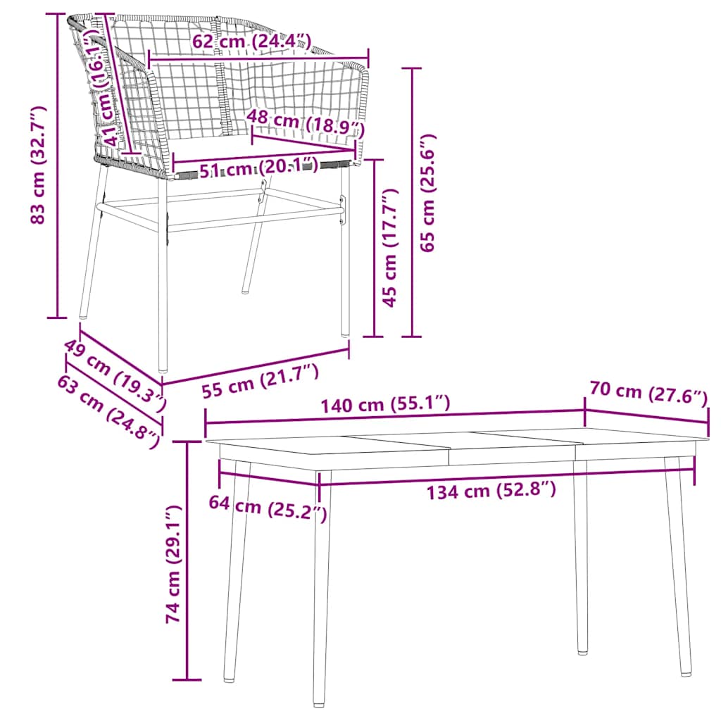 5-delige Tuinset met kussens poly rattan glas zwart is nu te koop bij PeponiXL, paradijselijk wonen!