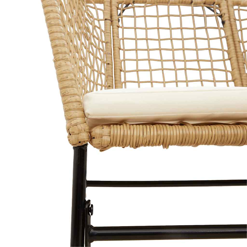 5-delige Tuinset met kussens poly rattan glas bruin is nu te koop bij PeponiXL, paradijselijk wonen!