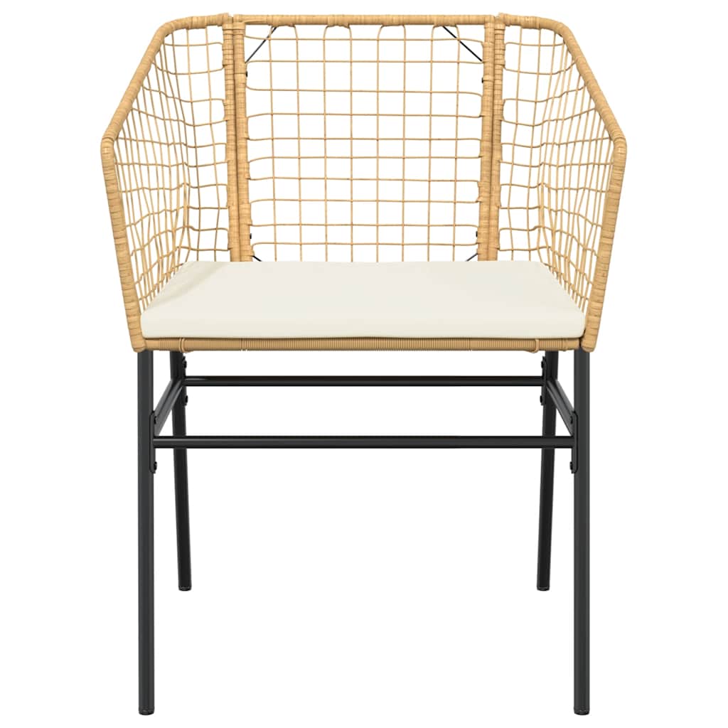 5-delige Tuinset met kussens poly rattan glas bruin is nu te koop bij PeponiXL, paradijselijk wonen!