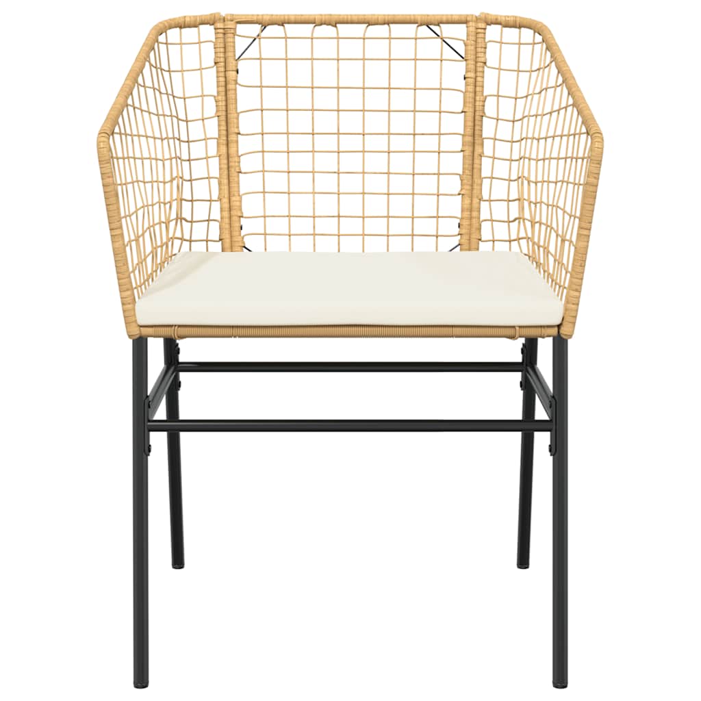 7-delige Tuinset met kussens poly rattan glas bruin is nu te koop bij PeponiXL, paradijselijk wonen!