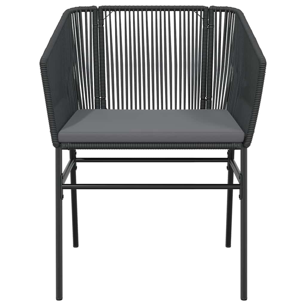 5-delige Tuinset met kussens poly rattan glas zwart is nu te koop bij PeponiXL, paradijselijk wonen!