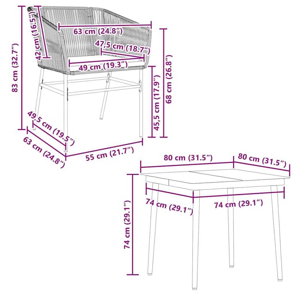 5-delige Tuinset met kussens poly rattan glas zwart is nu te koop bij PeponiXL, paradijselijk wonen!
