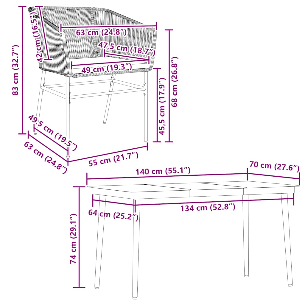 5-delige Tuinset met kussens poly rattan glas zwart is nu te koop bij PeponiXL, paradijselijk wonen!