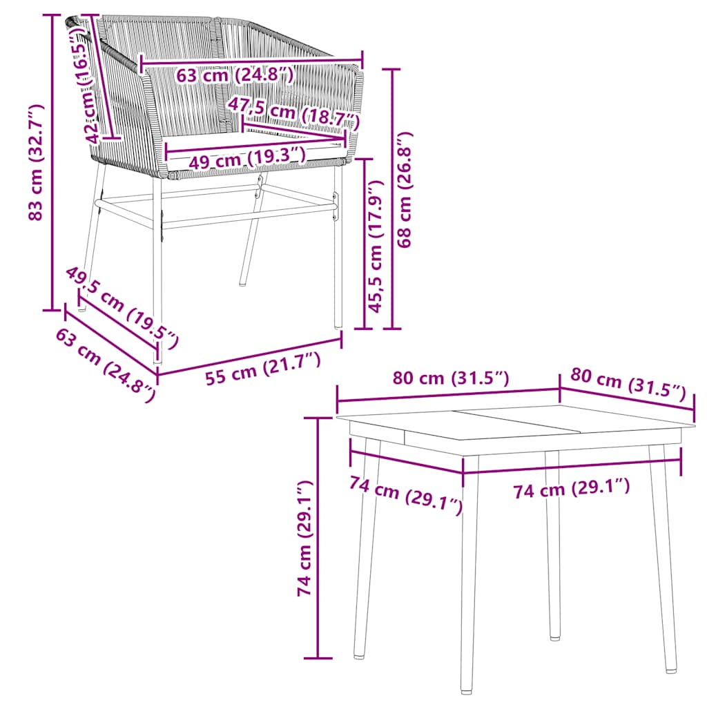 5-delige Tuinset met kussens poly rattan glas bruin is nu te koop bij PeponiXL, paradijselijk wonen!
