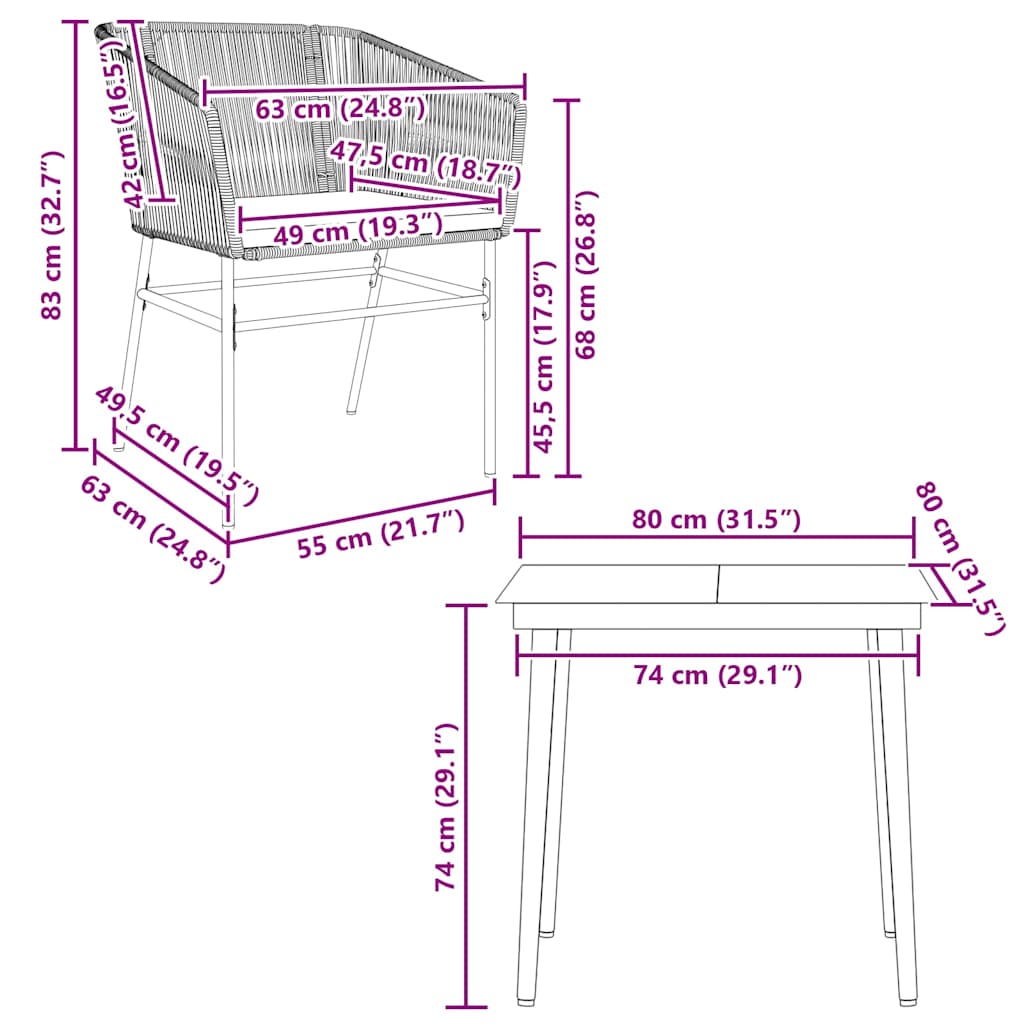 3-delige Tuinset met kussens poly rattan glas grijs is nu te koop bij PeponiXL, paradijselijk wonen!
