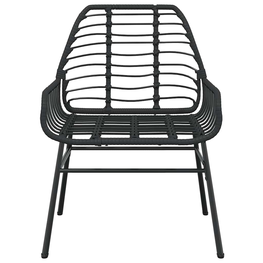 5-delige Tuinset poly rattan glas zwart is nu te koop bij PeponiXL, paradijselijk wonen!