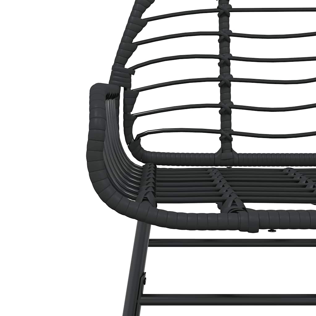 5-delige Tuinset poly rattan glas zwart is nu te koop bij PeponiXL, paradijselijk wonen!
