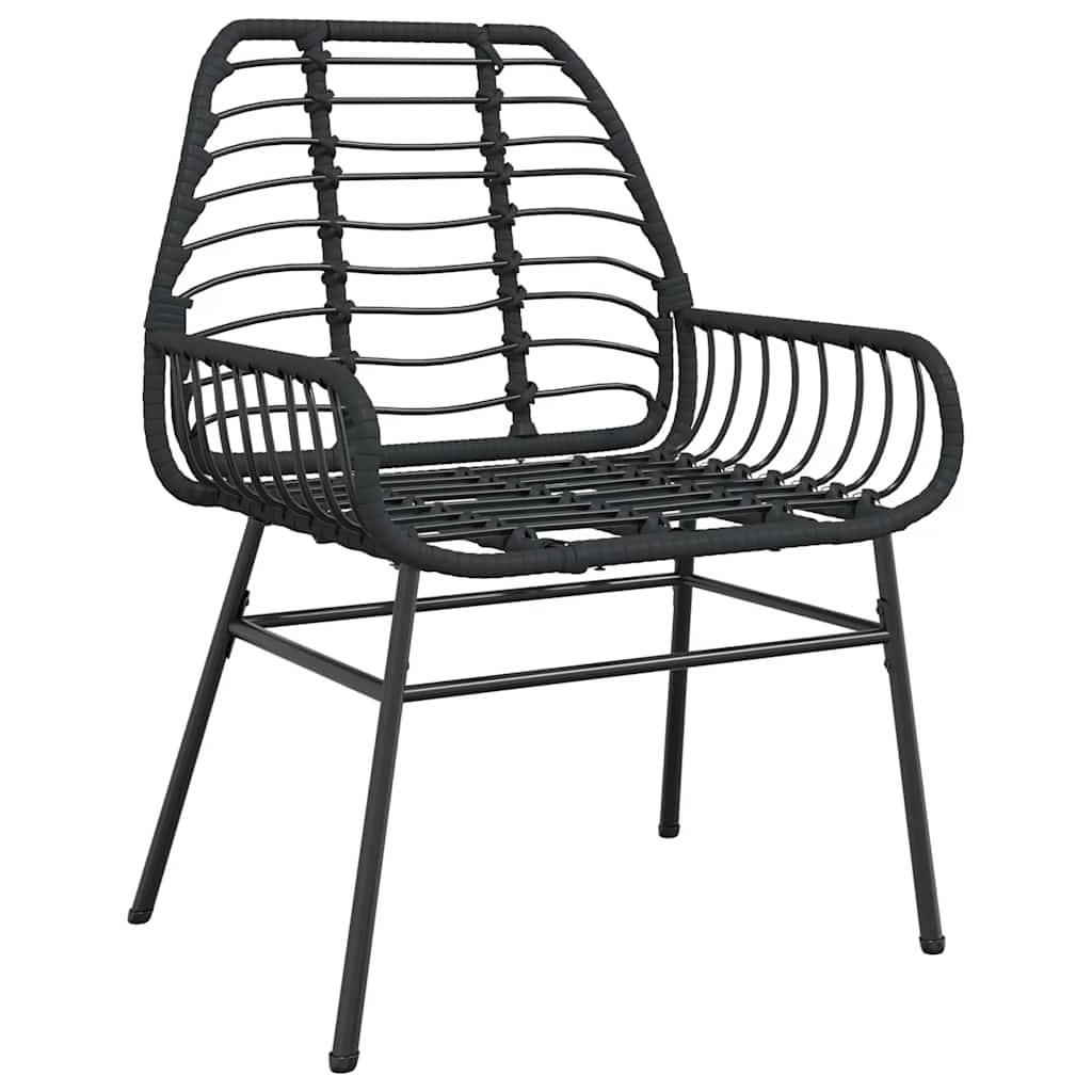 5-delige Tuinset poly rattan glas zwart is nu te koop bij PeponiXL, paradijselijk wonen!