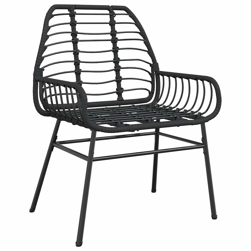 7-delige Tuinset poly rattan glas zwart is nu te koop bij PeponiXL, paradijselijk wonen!