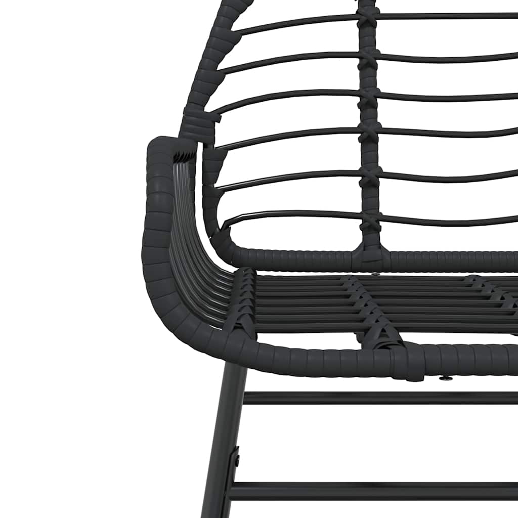 7-delige Tuinset poly rattan glas zwart is nu te koop bij PeponiXL, paradijselijk wonen!