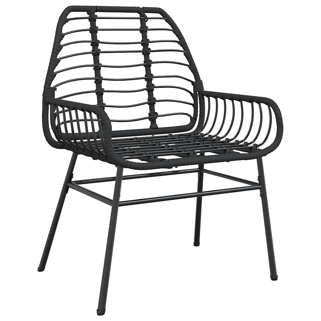 9-delige Tuinset poly rattan glas zwart is nu te koop bij PeponiXL, paradijselijk wonen!