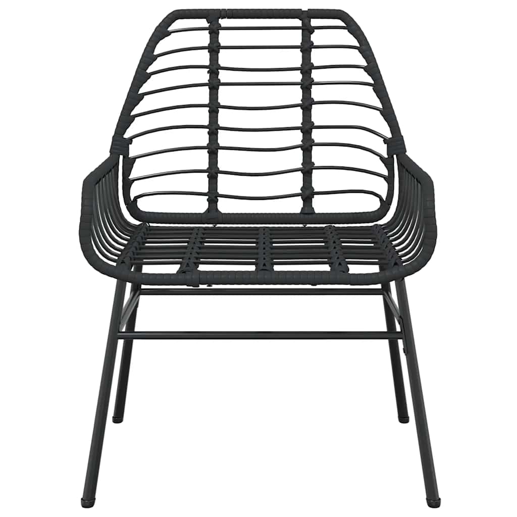 9-delige Tuinset poly rattan glas zwart is nu te koop bij PeponiXL, paradijselijk wonen!