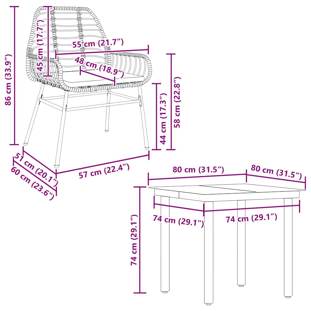 5-delige Tuinset met kussens poly rattan glas zwart is nu te koop bij PeponiXL, paradijselijk wonen!