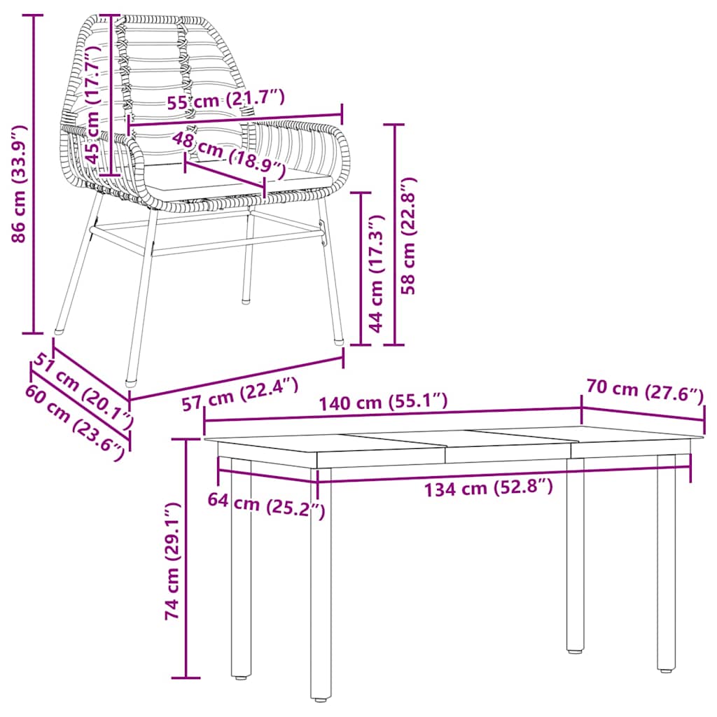 5-delige Tuinset met kussens poly rattan glas zwart is nu te koop bij PeponiXL, paradijselijk wonen!
