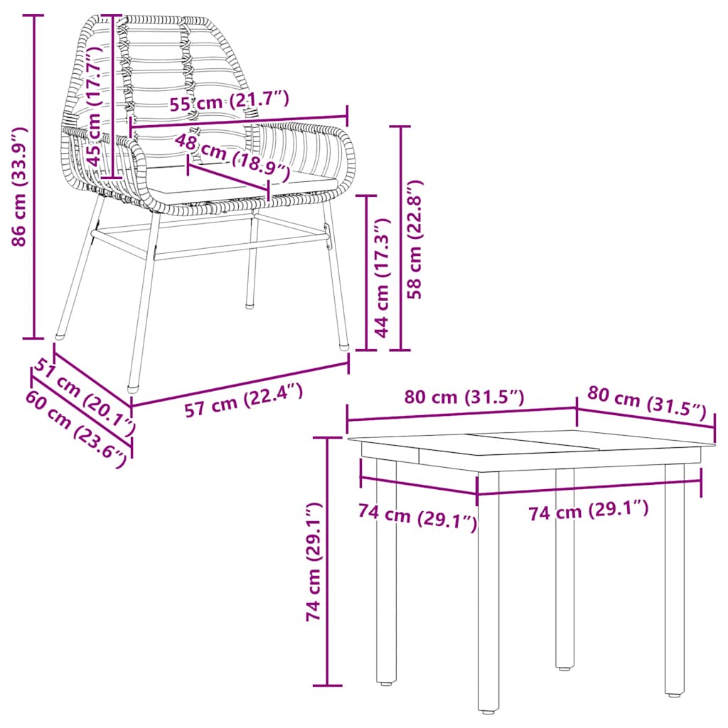 5-delige Tuinset met kussens poly rattan glas bruin is nu te koop bij PeponiXL, paradijselijk wonen!