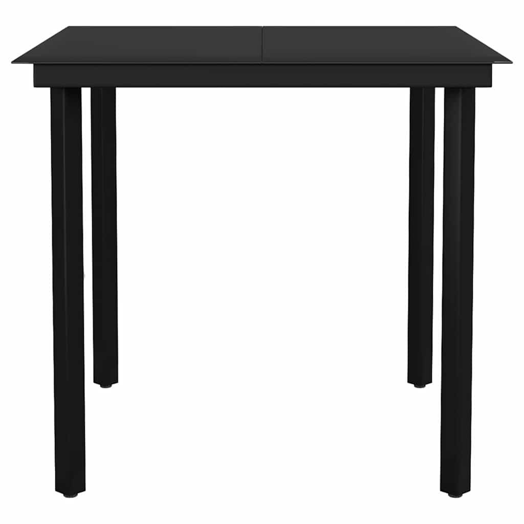 3-delige Tuinset met kussens poly rattan glas zwart is nu te koop bij PeponiXL, paradijselijk wonen!