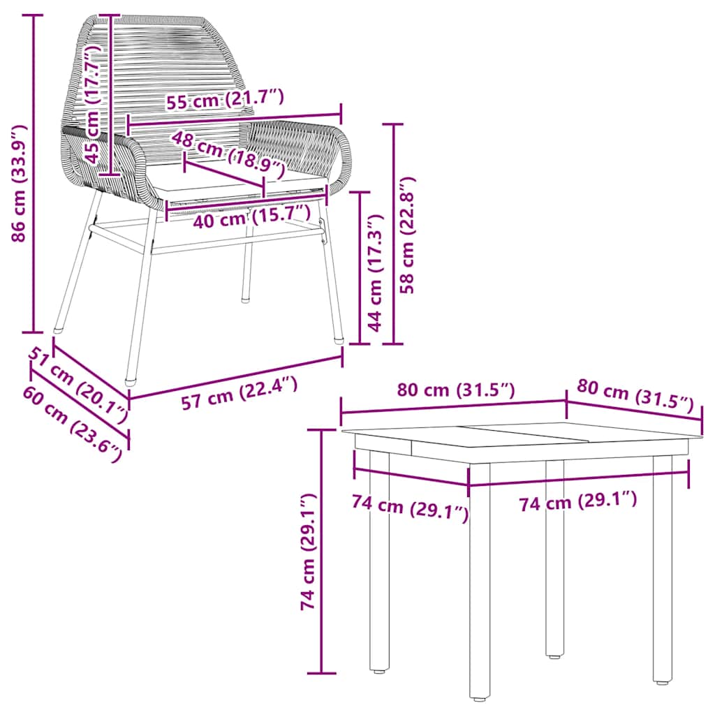 5-delige Tuinset met kussens poly rattan glas zwart is nu te koop bij PeponiXL, paradijselijk wonen!