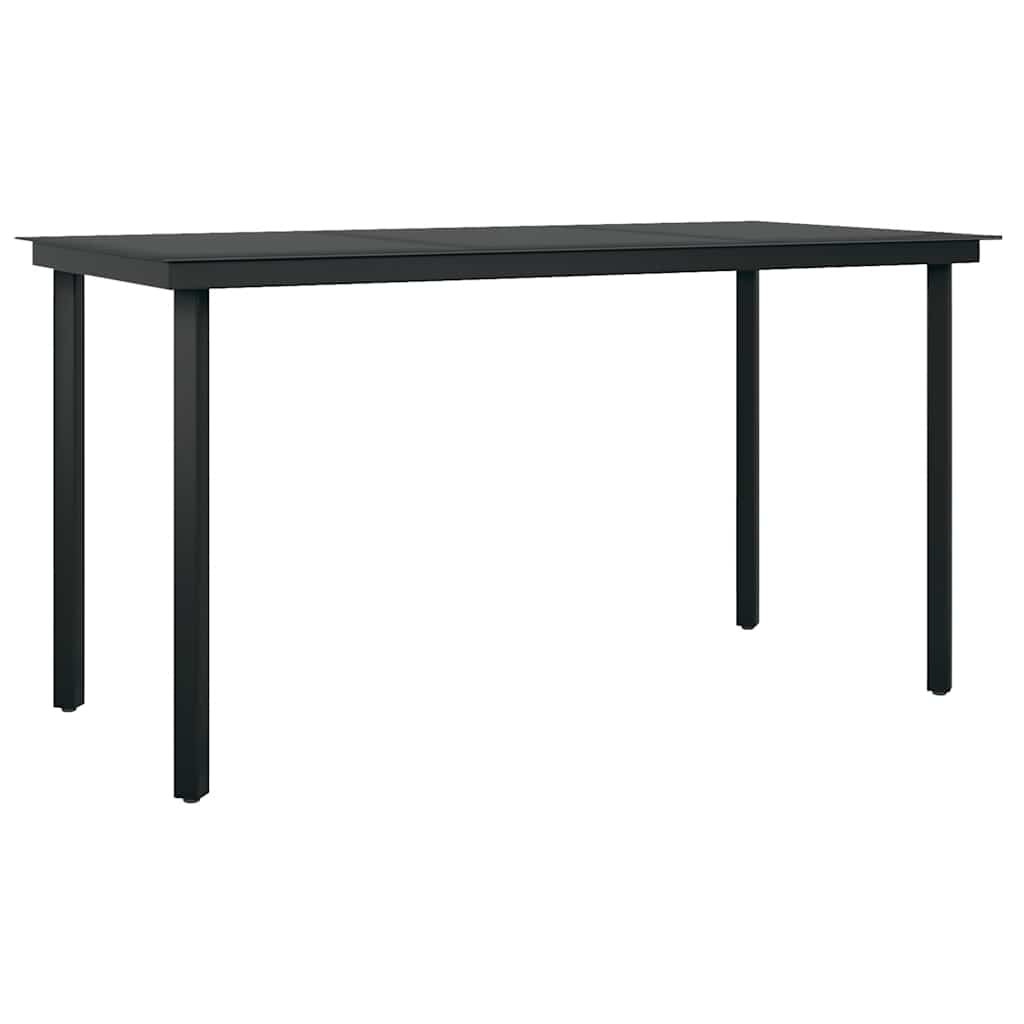 5-delige Tuinset met kussens poly rattan glas zwart is nu te koop bij PeponiXL, paradijselijk wonen!